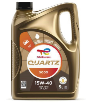 ACEITE MINERAL MULTIGRADO 15W40 QUARTZ 5000 4LT