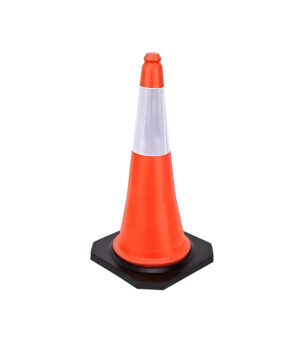 CONO REFLECTIVO NARANJA BASE GOMA 50CM