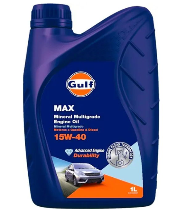 GULF 15W40 MAX 1L ACEITE MINERAL MULTIGRADO 15W40 MAX 1LT