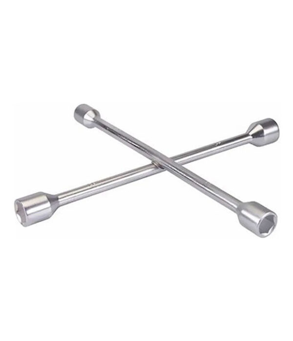 LLAVE CRUZ CROMADA REFORZADA