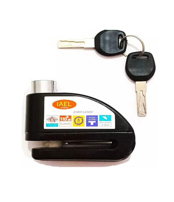 TRABA DISCO DE MOTO CANDADO CON ALARMA
