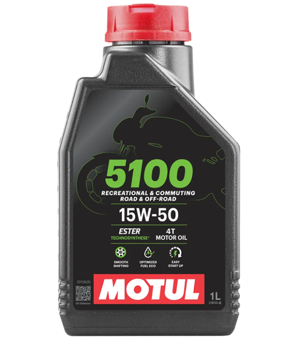 ACEITE SEMISINTÉTICO 15W50 4T 5100 1LT