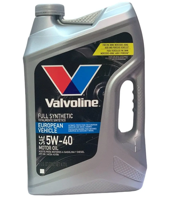 ACEITE SINTÉTICO 5W40 EUROPEAN VEHICLE 4.73 LTS
